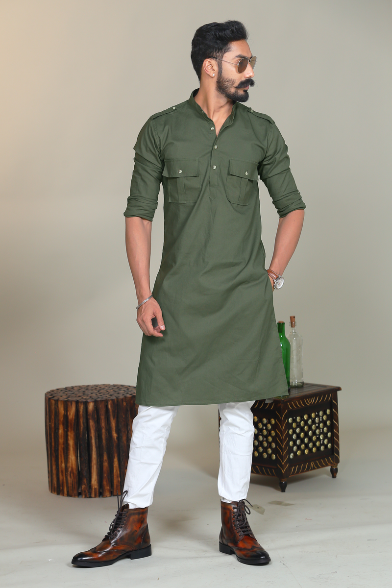 Hunting kurta pajama sale