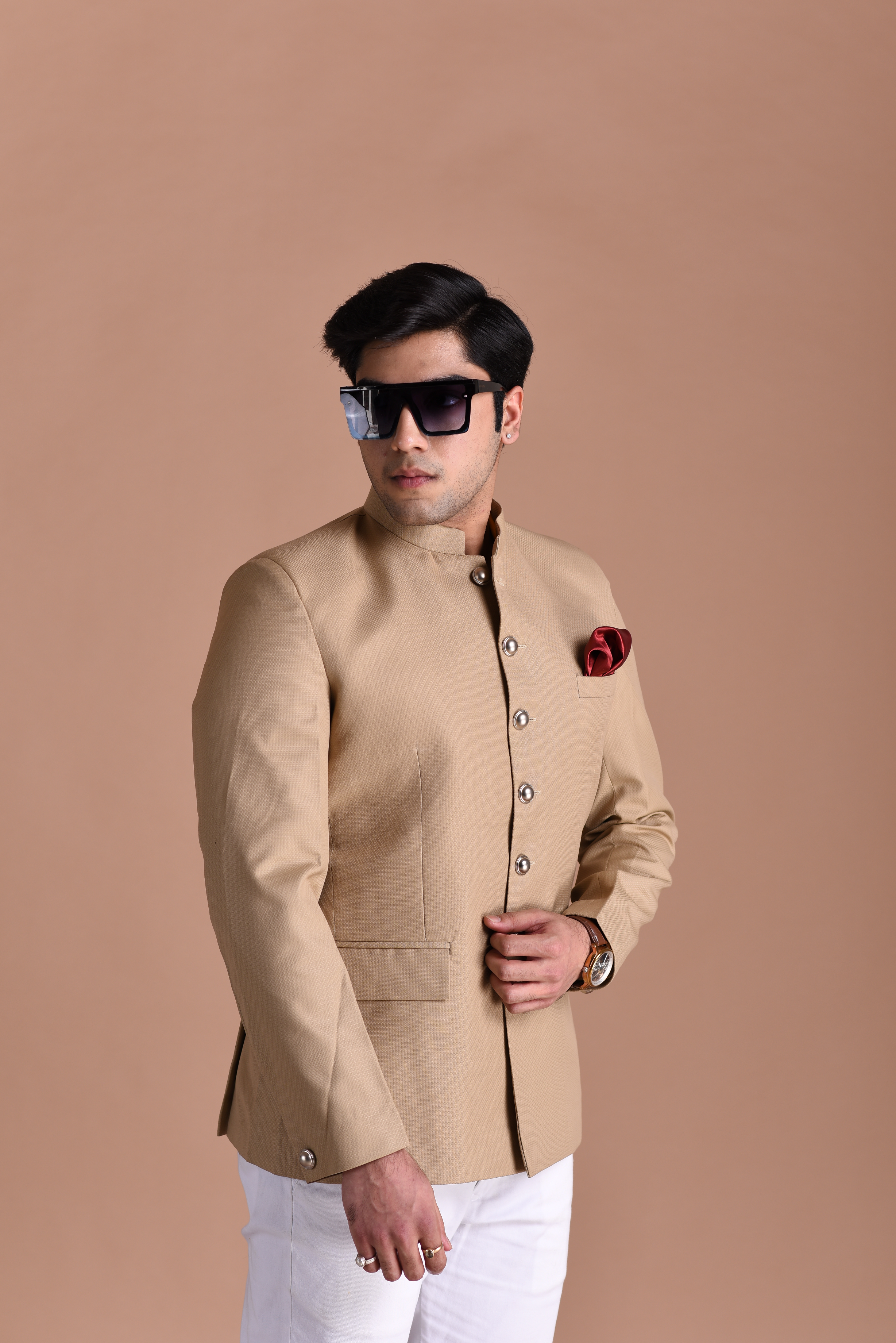 LINEN SILK BANDHGALA JACKET