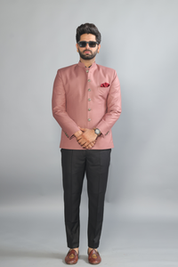 Exclusive Rosewood Jodhpuri Bandh gala with Black Trouser | Perfect Wedding and Party Wear | Free Personalisation