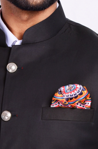 Classic Black Jodhpuri Bandhgala with White Trouser |Terry Rayon| Perfect for Wedding wear , Functional wear|